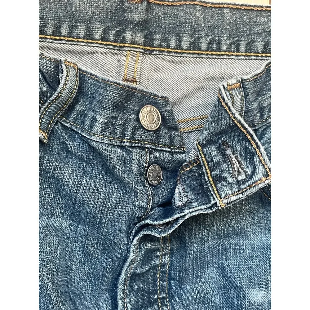 Levi's 501 Mens 33x34 Straight Leg Jeans Button Fly